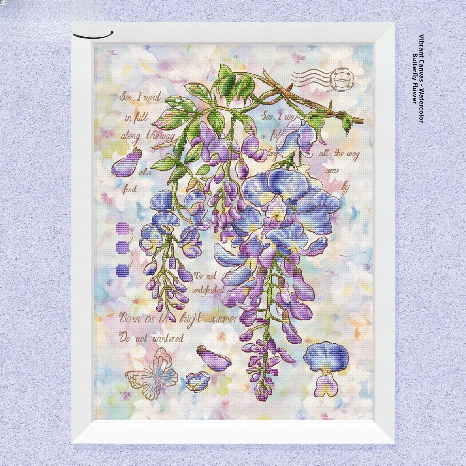 Cool Breeze DMC Thread Cross Stitch Kit New Original Design B1126 Floral Encyclopedia Watercolor Purple Trumpet Flower Printing
Cool Breeze DMC Thread Cross Stitch Kit New Original Design B1126 Floral Encyclopedia Watercolor Purple Trumpet Flower Printing