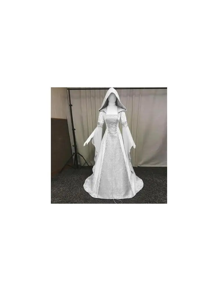 Medieval Women's Cosplay Costume Vintage Sle Wedding Dr Hooded Waist-Cinched Dr loween Costume Chinese Manufacturer 
Medieval Women's Cosplay Costume Vintage Sle Wedding Dr Hooded Waist-Cinched Dr loween Costume Chinese Manufacturer