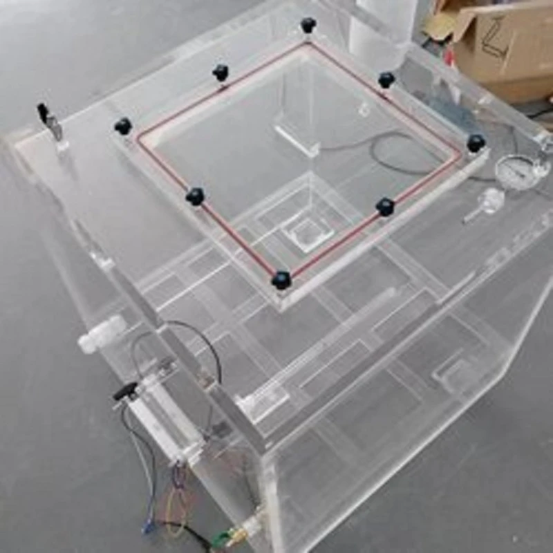 Plexiglass low pure test box
Plexiglass low pure test box