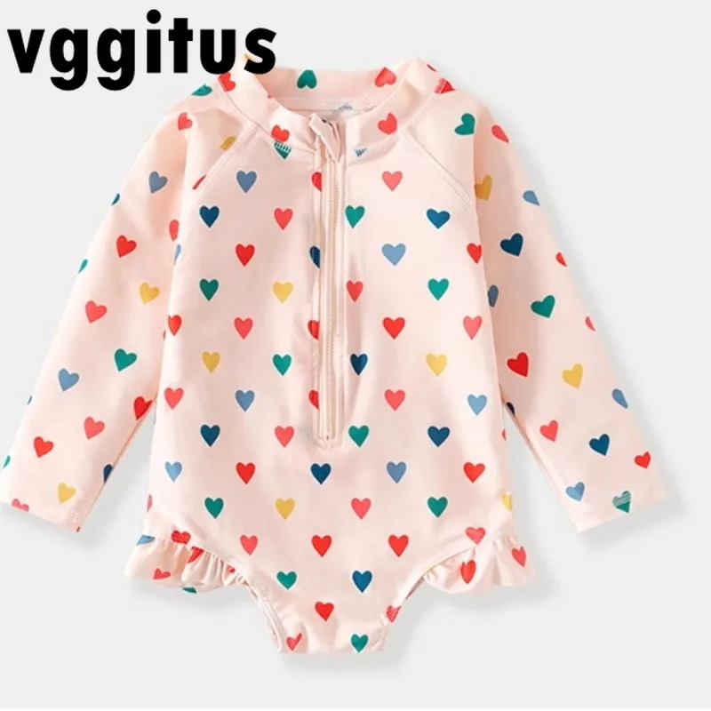 Summer Cute Girls Triangle High Elasticity Jumpsuit Swimwear Love Heart Print Long Sleeve Swimwe Quick Drying Bathing Suit H0422
Summer Cute Girls Triangle High Elasticity Jumpsuit Swimwear Love Heart Print Long Sleeve Swimwe Quick Drying Bathing Suit H0422