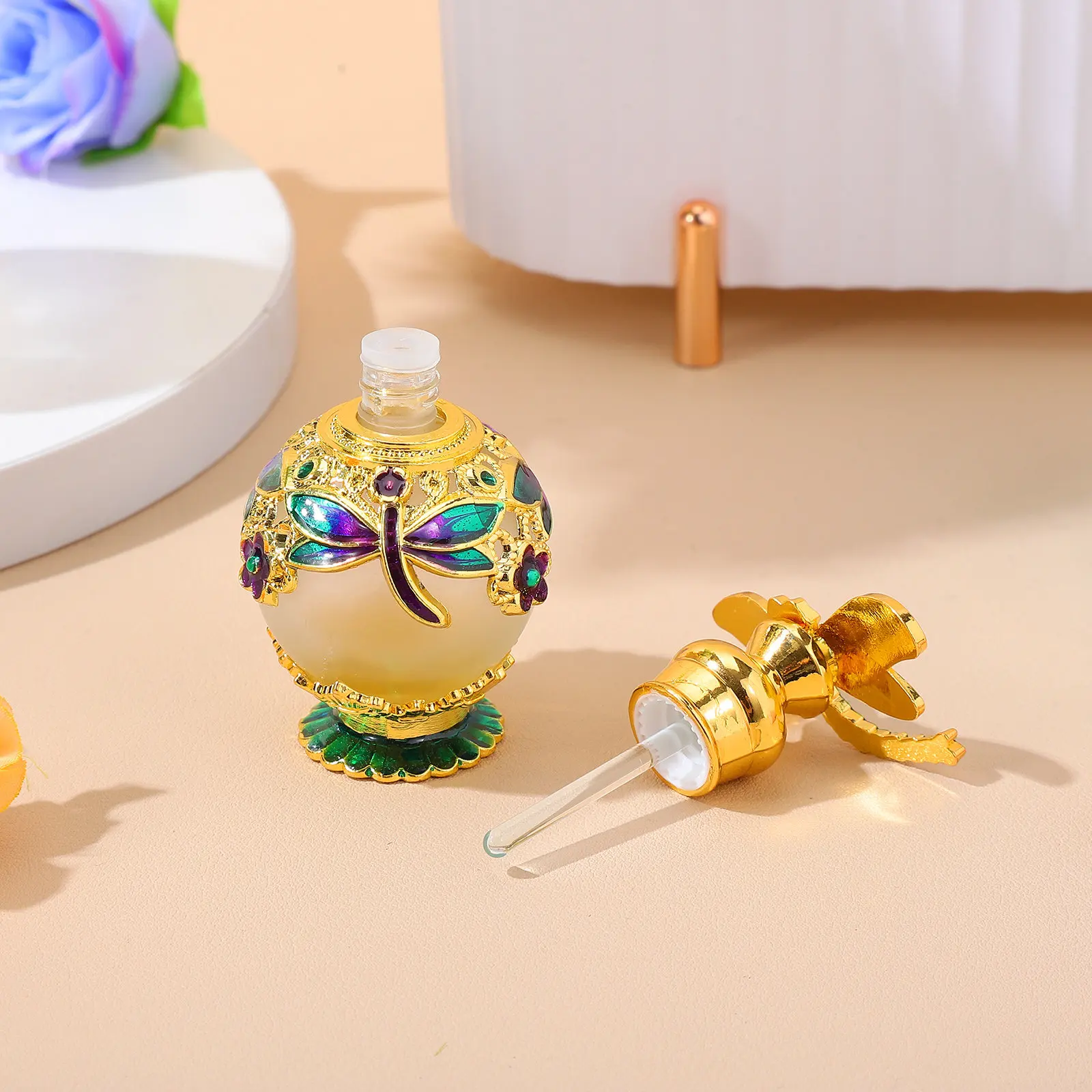 1Pcs Aromatherapy Bottle Alloy 15Ml Stylish Essential Oil Glass Diffuser Bottle Home Fragrance Storage Jar Aromatherapy Jar
1Pcs Aromatherapy Bottle Alloy 15Ml Stylish Essential Oil Glass Diffuser Bottle Home Fragrance Storage Jar Aromatherapy Jar