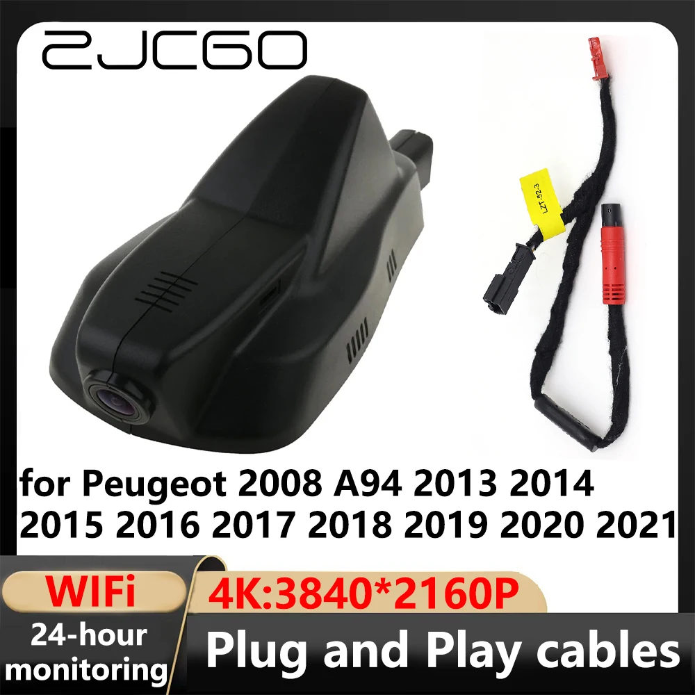 ZJCGO 4K Wifi 3840*2160 DVR Dash Cam Camera Video Recorder for Peugeot 2008 A94 2013 2014 2015 2016 2017 2018 2019 2020 2021
ZJCGO 4K Wifi 3840*2160 DVR Dash Cam Camera Video Recorder for Peugeot 2008 A94 2013 2014 2015 2016 2017 2018 2019 2020 2021