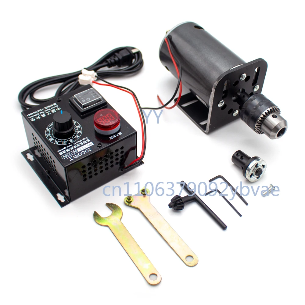 Настольный сверлильный станок с двумя валами постоянного тока, высокой мощностью 680 Вт, регулируемой скоростью 7000 об/мин, электронным регулятором 220 В, цангой B16 и кронштейном для двигателя
Настольный сверлильный станок с двумя валами постоянного тока, высокой мощностью 680 Вт, регулируемой скоростью 7000 об/мин, электронным регулятором 220 В, цангой B16 и кронштейном для двигателя