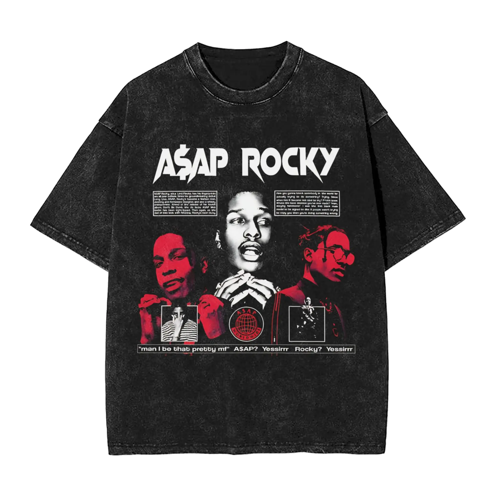 Men Women Asaps Poster Art Vintage Washed T Shirt A$AP Cotton Clothes Funny Short Sleeve O Neck Tee Shirt Adult T-Shirt
Men Women Asaps Poster Art Vintage Washed T Shirt A$AP Cotton Clothes Funny Short Sleeve O Neck Tee Shirt Adult T-Shirt