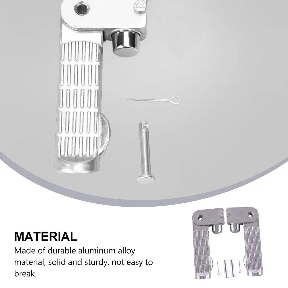 1Pair Aluminium Alloy Foot Peg High Strength Electric Vehicle Pedal Anti Scratch Surface Reliable Metal Footrest
1Pair Aluminium Alloy Foot Peg High Strength Electric Vehicle Pedal Anti Scratch Surface Reliable Metal Footrest