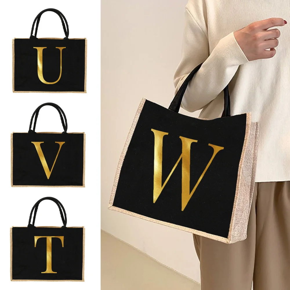 Simple Neutral Tote Letter Pattern With Textured Burlap Material And Black Accent Handles For Everyday Essentials And Documents
Simple Neutral Tote Letter Pattern With Textured Burlap Material And Black Accent Handles For Everyday Essentials And Documents