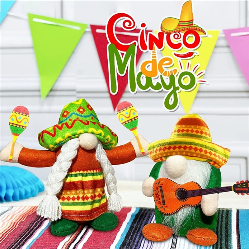 【NEW】2 Pack Fiesta Gnomes For Mexican Taco Tuesday Handmade Mexico Gnome Plush Faceless Doll Decor Summer
【NEW】2 Pack Fiesta Gnomes For Mexican Taco Tuesday Handmade Mexico Gnome Plush Faceless Doll Decor Summer