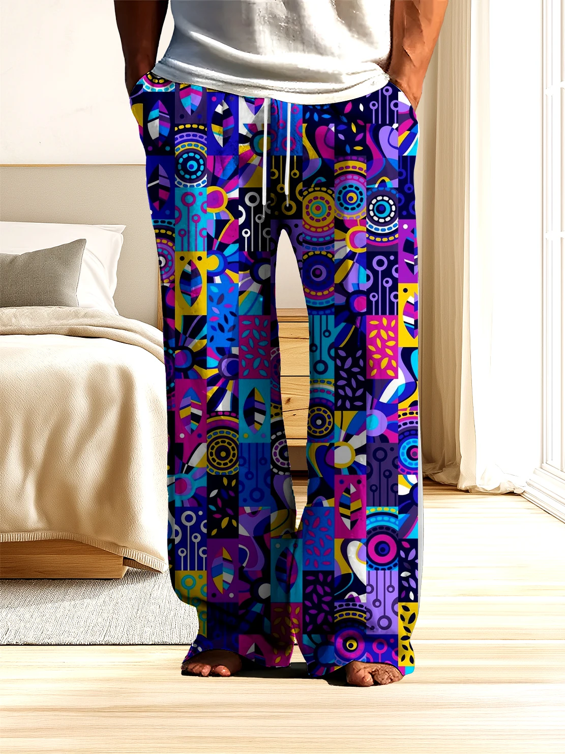 Spring and Autumn Trendy 3D Digital Printed Men's Wide Leg Pants, Fast Drying Non Fading Comfortable Men's Casual Pants
Spring and Autumn Trendy 3D Digital Printed Men's Wide Leg Pants, Fast Drying Non Fading Comfortable Men's Casual Pants