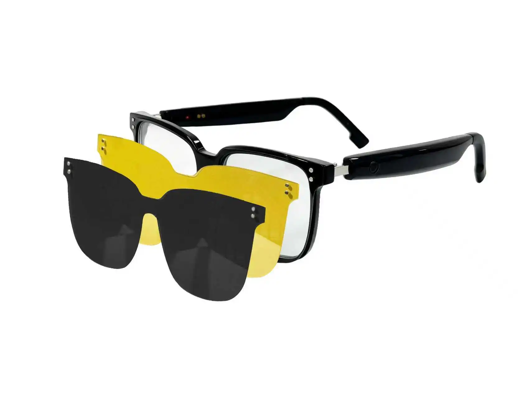 AI Smart Glasses Voice Assistant Bluetooth Music Voice Call App Compatible Wearable for Driving, Running, Sports & Travel
AI Smart Glasses Voice Assistant Bluetooth Music Voice Call App Compatible Wearable for Driving, Running, Sports & Travel