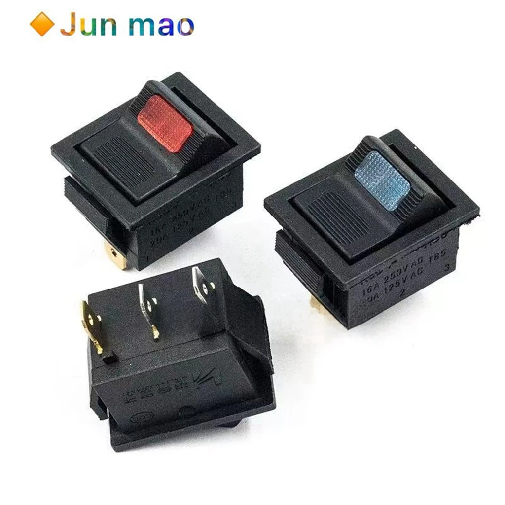 2 шт. KCD4 переключатель корабельного типа, новый многоцелевой переключатель, 3-контактный 2-ступенчатый электрический переключатель высокой мощности с подсветкой 
2 шт. KCD4 переключатель корабельного типа, новый многоцелевой переключатель, 3-контактный 2-ступенчатый электрический переключатель высокой мощности с подсветкой