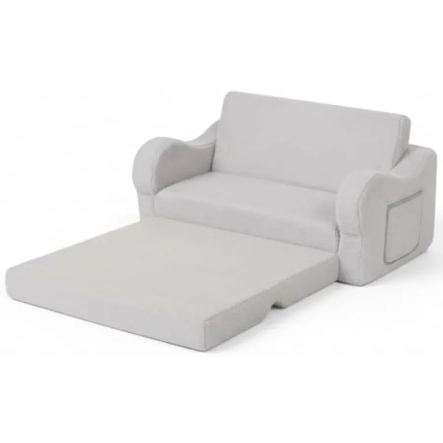 Extra Wide Toddler Chair, 2-in-1 Toddler Couch Fold Out, Convertible Sherpa Sofa to Lounger for Boys and Girls
Extra Wide Toddler Chair, 2-in-1 Toddler Couch Fold Out, Convertible Sherpa Sofa to Lounger for Boys and Girls