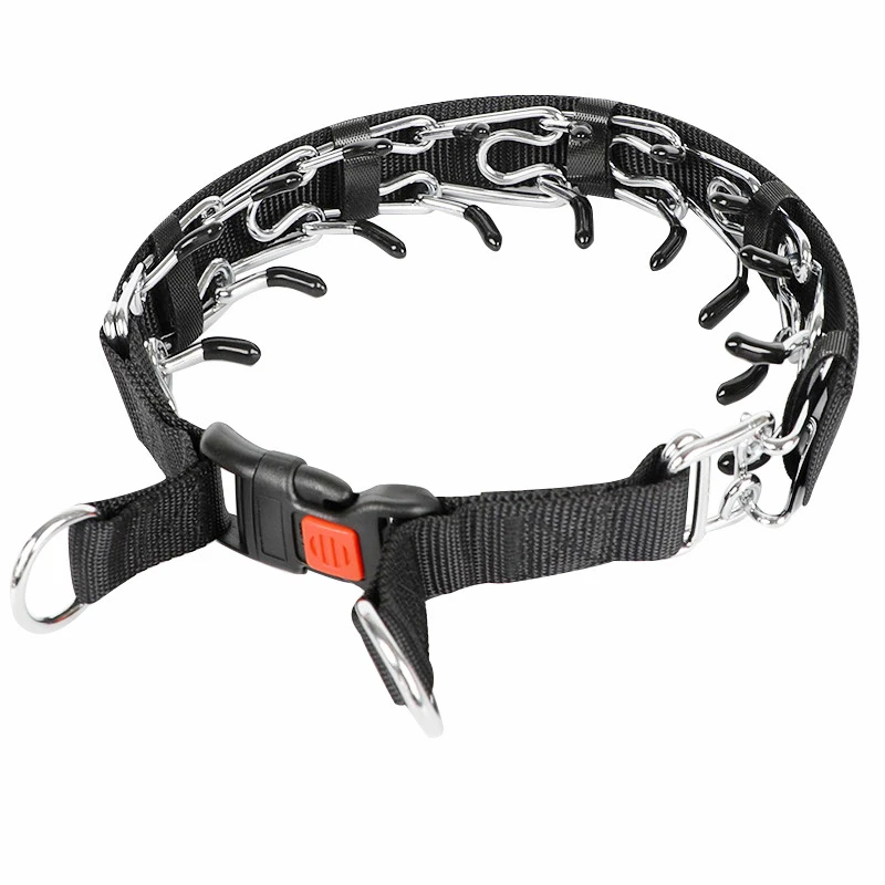 Effective Pinch Dog Training Collar With Comfort Anti Pull Training Adjustable Multi-size Stainless Steel Pet Prong Choke Collar
Effective Pinch Dog Training Collar With Comfort Anti Pull Training Adjustable Multi-size Stainless Steel Pet Prong Choke Collar