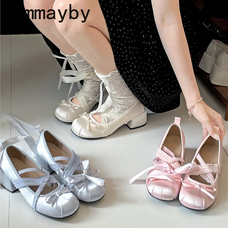 Lace Cross Strap Women Mary Jane Shoes Fashion Sweet Butterfly-knot Thick Heel Shoes Spring Autumn Ladies Elegant Dress Pumps
Lace Cross Strap Women Mary Jane Shoes Fashion Sweet Butterfly-knot Thick Heel Shoes Spring Autumn Ladies Elegant Dress Pumps