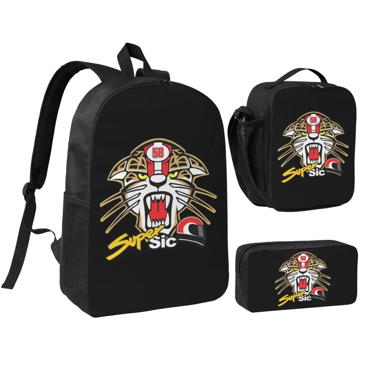 Marco Simoncelli 58 Super Sic Backpack Boys Girls BookBag School Bag Shoulder Bags 3ps Insulated Lunch Bag Pencil Case
Marco Simoncelli 58 Super Sic Backpack Boys Girls BookBag School Bag Shoulder Bags 3ps Insulated Lunch Bag Pencil Case