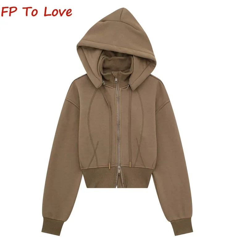 Detachable Hooded Padded Sweatshirt Women 2023 Autumn Winter American Spice Girls Sports Cardigan Jacket
Detachable Hooded Padded Sweatshirt Women 2023 Autumn Winter American Spice Girls Sports Cardigan Jacket