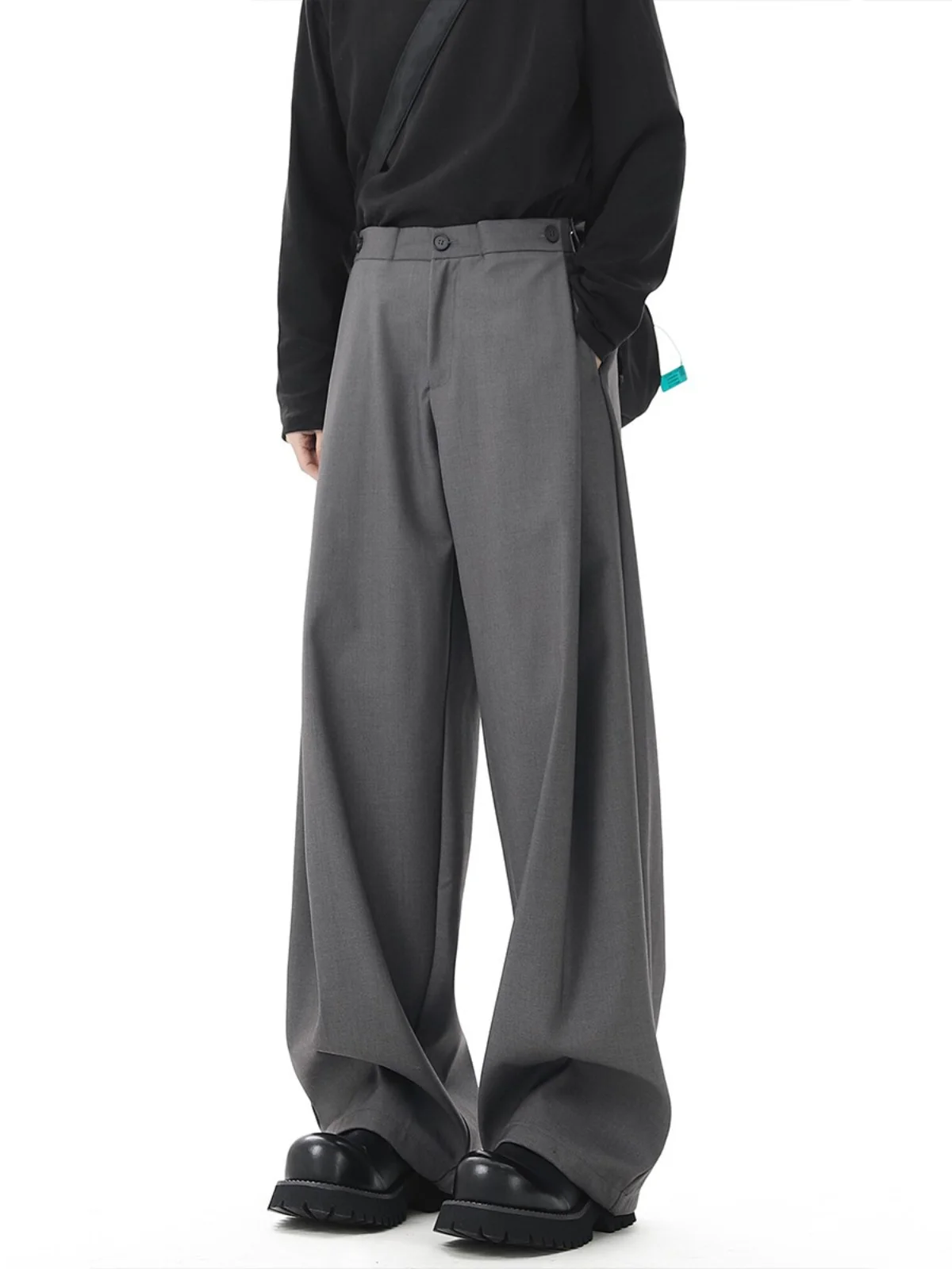 Grey Cleanfit Men's Casual Pants Spring Loose Suit Straight Leg Drapey Comfortable Teen Fashion Polyester Fiber Long Trousers
Grey Cleanfit Men's Casual Pants Spring Loose Suit Straight Leg Drapey Comfortable Teen Fashion Polyester Fiber Long Trousers