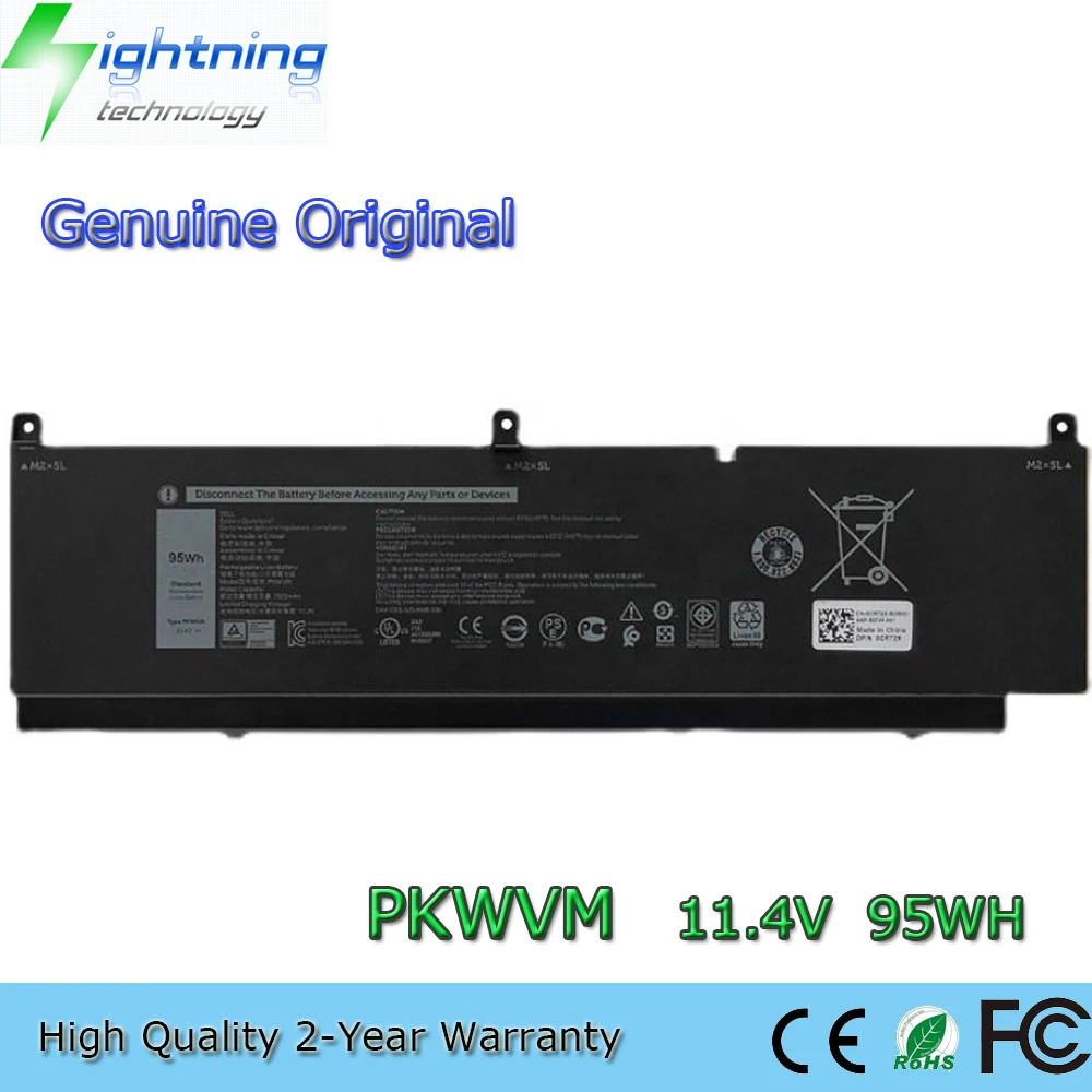 Новый оригинальный PKWVM 11,4 V 95Wh Аккумулятор для ноутбука Dell Precision 7550 7560 7750 7760 Series
Новый оригинальный PKWVM 11,4 V 95Wh Аккумулятор для ноутбука Dell Precision 7550 7560 7750 7760 Series
