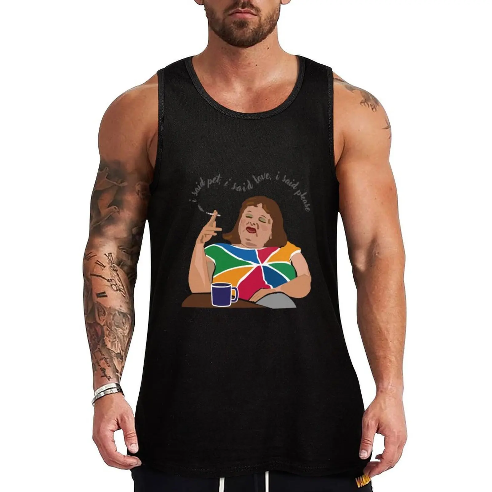 Lynne Postlethwaite, Magda Szubanski, Fast Forward, Australian comedy icon. "I said pet, I said Tank Top Vest
Lynne Postlethwaite, Magda Szubanski, Fast Forward, Australian comedy icon. "I said pet, I said Tank Top Vest