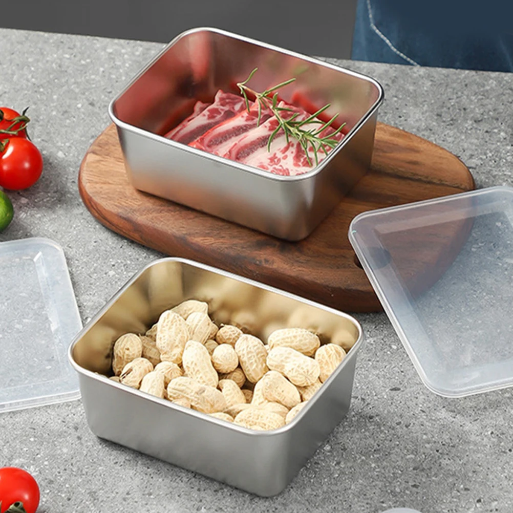 2pcs Food Storage Containers Sealed Boxes for Fridge Freezer Kitchen Organizer Preservation Box Stainless Steel
2pcs Food Storage Containers Sealed Boxes for Fridge Freezer Kitchen Organizer Preservation Box Stainless Steel