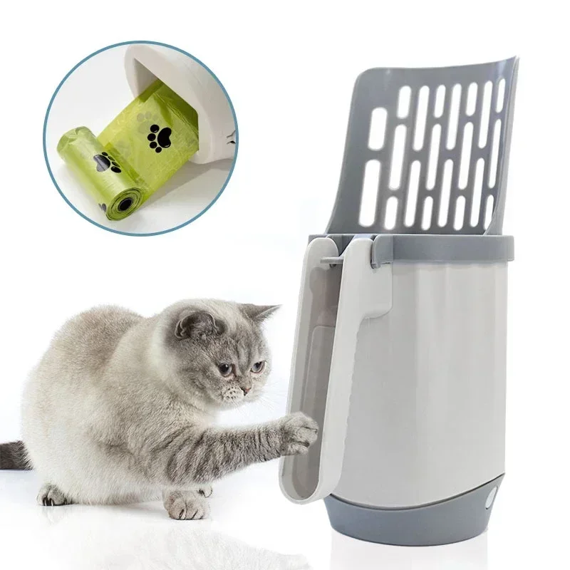 Cat Litter Shovel Scoop with Refill Bag For Pet Filter Clean Toilet Garbage Picker Cat Supplies Cat Litter Box Self Cleaning
Cat Litter Shovel Scoop with Refill Bag For Pet Filter Clean Toilet Garbage Picker Cat Supplies Cat Litter Box Self Cleaning