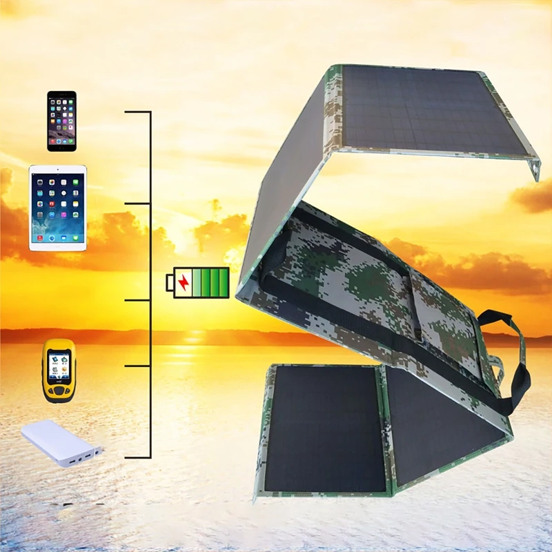 60W Panel Folding Bag Dual USB+DC Output Solar Charger Portable Solar Charging Device Outdoor Portable Power Supply Bag
60W Panel Folding Bag Dual USB+DC Output Solar Charger Portable Solar Charging Device Outdoor Portable Power Supply Bag