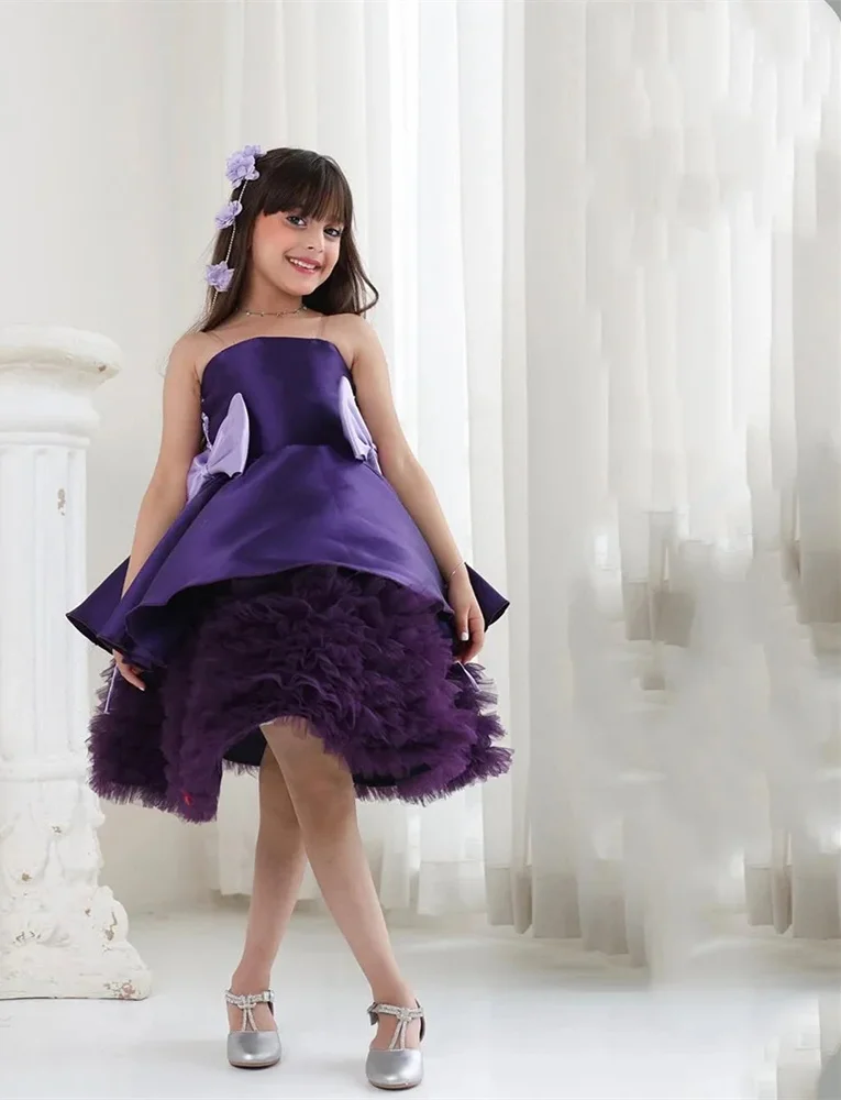 Princess Purple Custom Flower Girl Dress for Wedding Puffy Knee Lenght Kids Birthday Party Gowns First Communion Gowns
Princess Purple Custom Flower Girl Dress for Wedding Puffy Knee Lenght Kids Birthday Party Gowns First Communion Gowns
