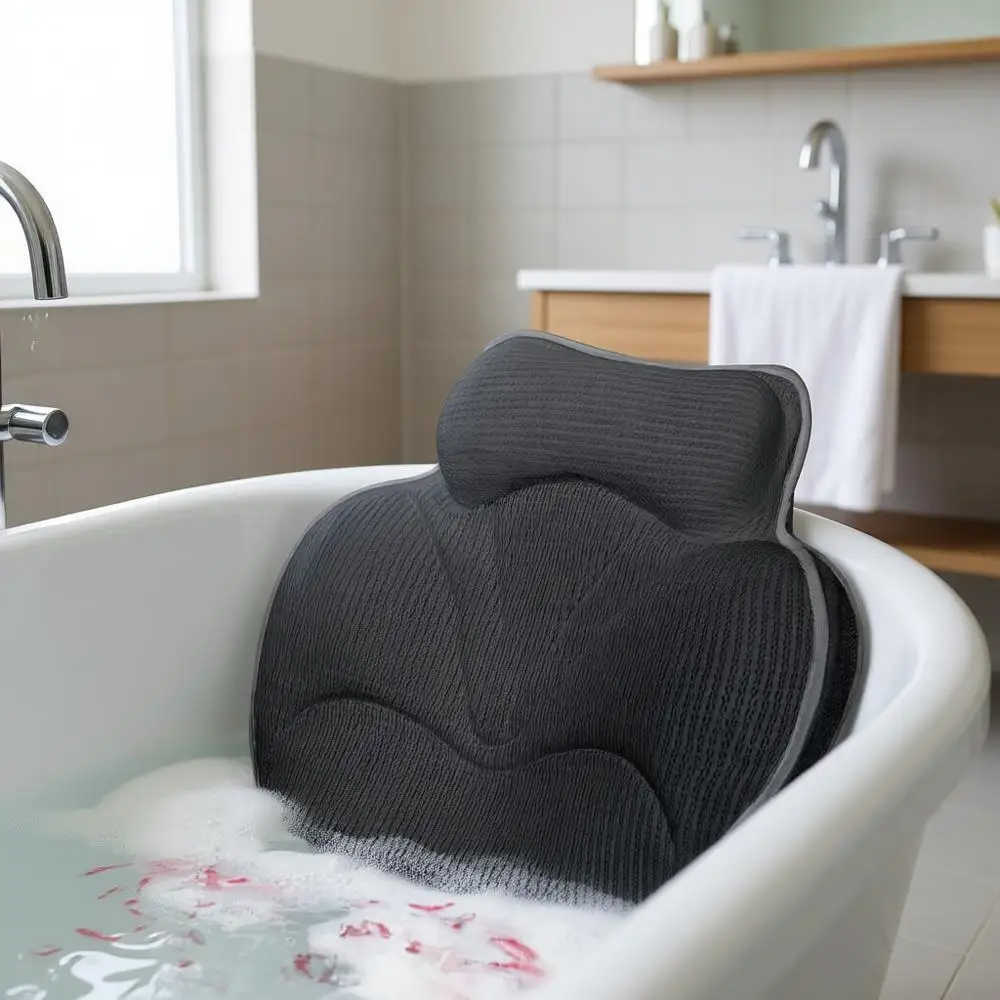 Роскошная подушка для ванны с поддержкой спины, 4D сетчатая ткань, нескользящие присоски, быстросохнущая, подходит для всех ванн, подарок для релаксации и спа, серая
Роскошная подушка для ванны с поддержкой спины, 4D сетчатая ткань, нескользящие присоски, быстросохнущая, подходит для всех ванн, подарок для релаксации и спа, серая