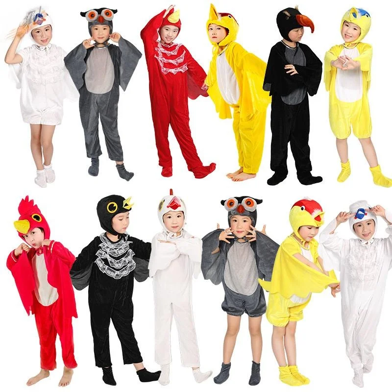Halloween Animal Performance Costume Eagle Chicken Little Bird Owl Children's Outfit Crow White Rooster Performance Clothes
Halloween Animal Performance Costume Eagle Chicken Little Bird Owl Children's Outfit Crow White Rooster Performance Clothes