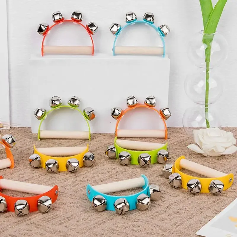 Baby Hand Jingle Bells Hand Sleigh Bells Handheld Musical Instrument Bell Toys Gifts For School Home Daycare Centre
Baby Hand Jingle Bells Hand Sleigh Bells Handheld Musical Instrument Bell Toys Gifts For School Home Daycare Centre