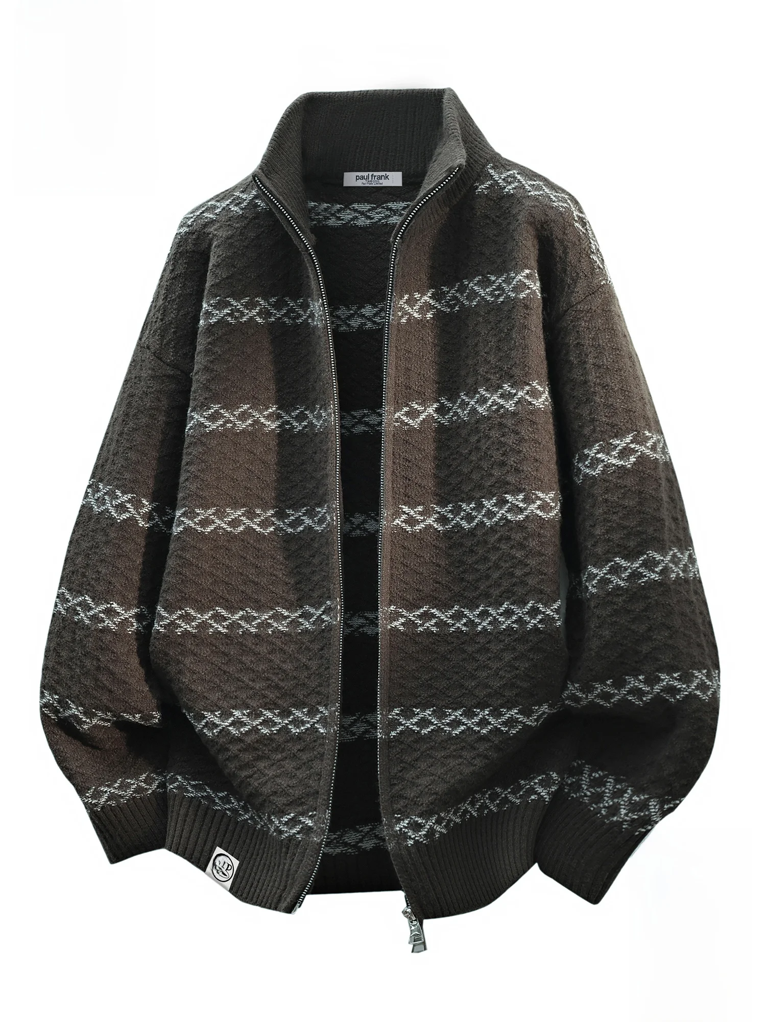 PaulFrank M Zipper Knitted Open Cardigan Sweater Autumn Winter Loose Fit Collarl Thermal Casual Sle Polyester Blend
PaulFrank M Zipper Knitted Open Cardigan Sweater Autumn Winter Loose Fit Collarl Thermal Casual Sle Polyester Blend