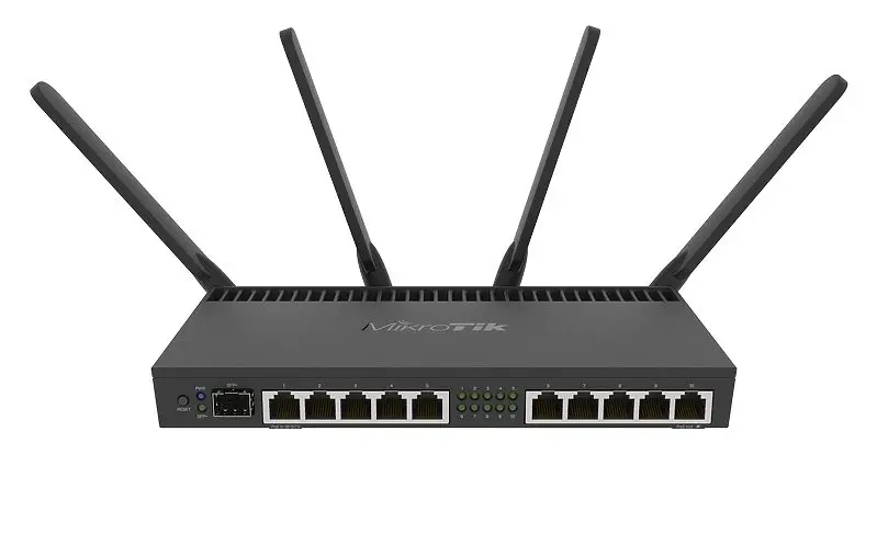 MikroTik RB4011iGS+5HacQ2HnD-IN 10-port gigabit ROS quad-core dual-band router 4x4
MikroTik RB4011iGS+5HacQ2HnD-IN 10-port gigabit ROS quad-core dual-band router 4x4