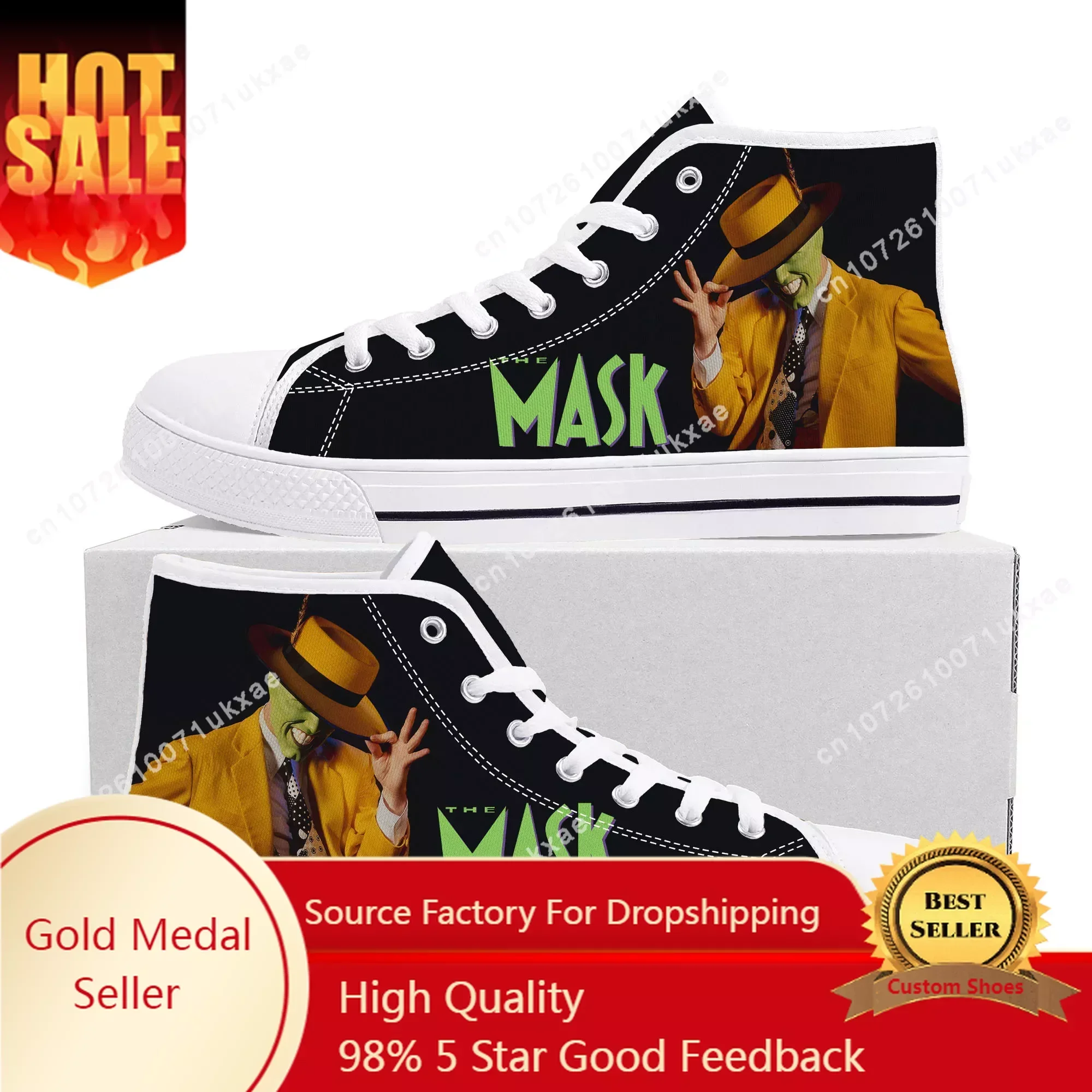 The Mask Movie High Top Sneakers Mens Womens Teenager Canvas High Quality Sneaker Casual Custom Made Shoes Customize DIY Shoe
The Mask Movie High Top Sneakers Mens Womens Teenager Canvas High Quality Sneaker Casual Custom Made Shoes Customize DIY Shoe