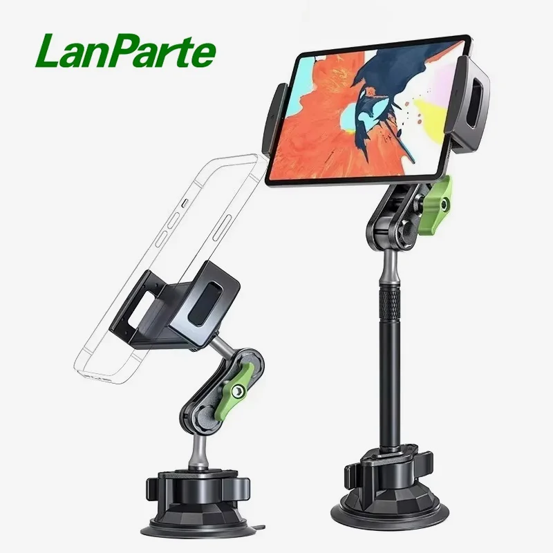 Aluminum Alloy Car Tablet Holder, 360° Rotatable Adjustable Stand with Strong Suction Cup Mount for 4-12.9" Tablets/Phones
Aluminum Alloy Car Tablet Holder, 360° Rotatable Adjustable Stand with Strong Suction Cup Mount for 4-12.9" Tablets/Phones