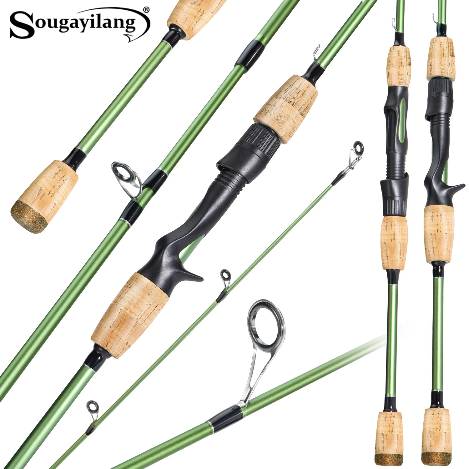 Sougayilang High Garbon Fishing Rod with Cork Anti Slip Grip Rust Proof Guide Ring Smooth and Precise Throwing to catch Big Fish
Sougayilang High Garbon Fishing Rod with Cork Anti Slip Grip Rust Proof Guide Ring Smooth and Precise Throwing to catch Big Fish