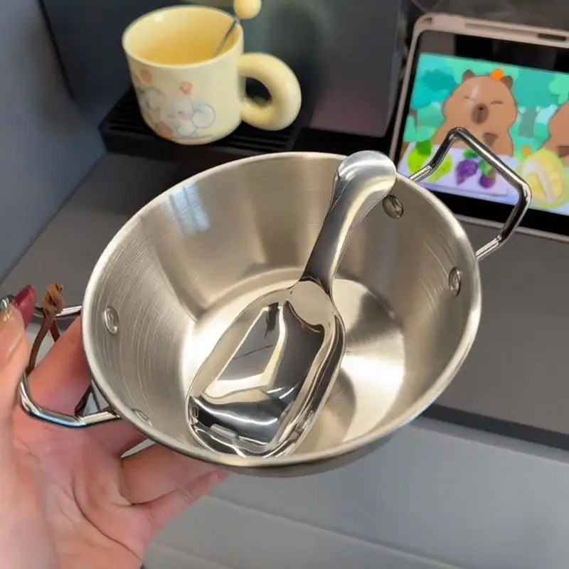 Stainless Steel Household Cuisine Bowl With Handle Rice Wine Bowls Sauce Dish Food Serving Kitchen Tableware
Stainless Steel Household Cuisine Bowl With Handle Rice Wine Bowls Sauce Dish Food Serving Kitchen Tableware