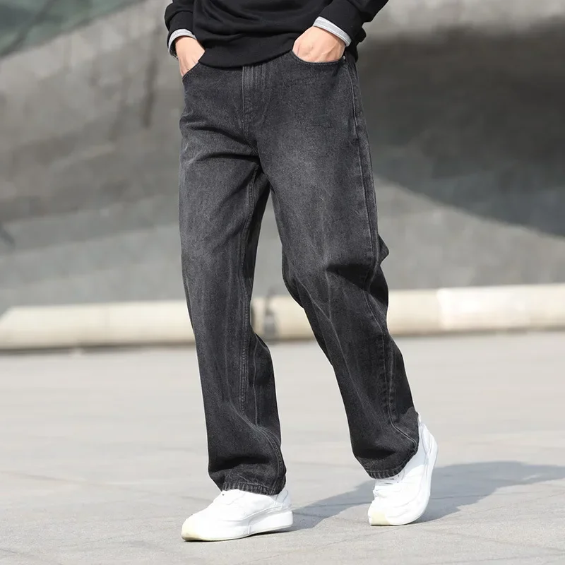 Pop Men's Spring And Autumn New Streetwear Baggy Jeans Fashion Loose Straight Wide Leg Pants Simple Casual Straight Leg Pants
Pop Men's Spring And Autumn New Streetwear Baggy Jeans Fashion Loose Straight Wide Leg Pants Simple Casual Straight Leg Pants