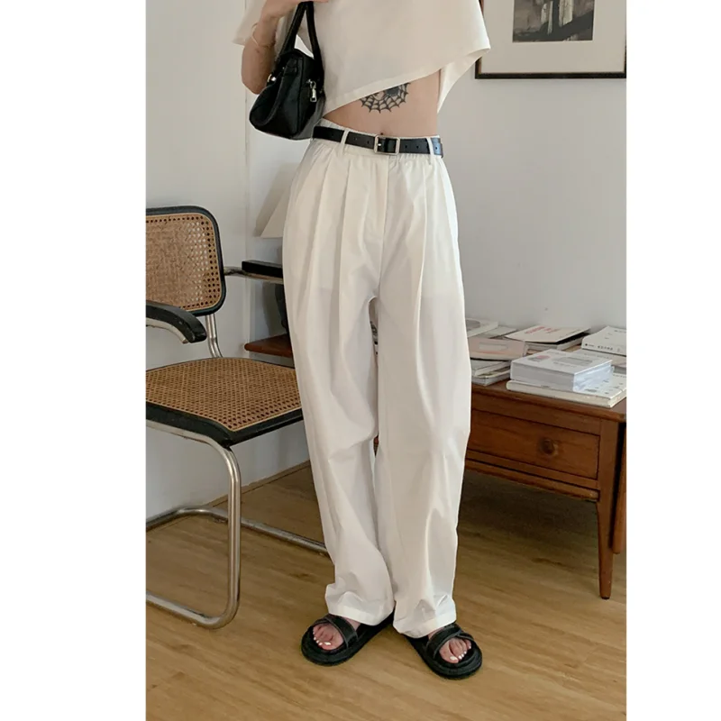 Women's Bottoms Black Stripe Sweatpants Fashion High Waist Straight Mopping Pants Casual Baggy Wide Leg Trouser Ladies Spring
Women's Bottoms Black Stripe Sweatpants Fashion High Waist Straight Mopping Pants Casual Baggy Wide Leg Trouser Ladies Spring
