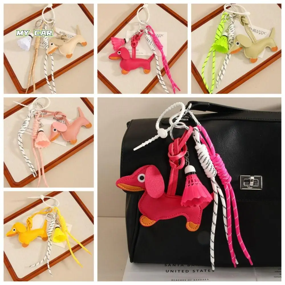 PU Leather Braided Rope Bag Pendant Woven Rope Hanging Dachshund Dog Keychain Sporty Style Girl Heart Badminton Couple Keyring 
PU Leather Braided Rope Bag Pendant Woven Rope Hanging Dachshund Dog Keychain Sporty Style Girl Heart Badminton Couple Keyring