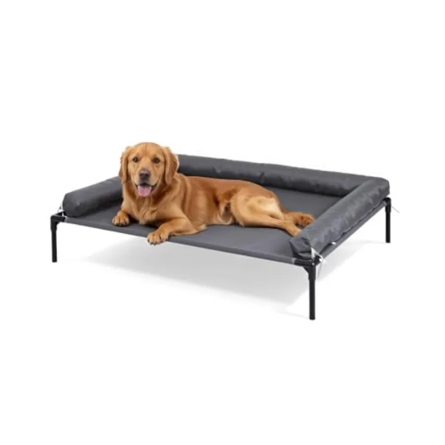 Cooling Elevated Dog Bed 30x41.8 Raised Dog Bed with Removable Bolster Cushion Breathable Mesh Non-Slip Feet and Metal Frame fo
Cooling Elevated Dog Bed 30x41.8 Raised Dog Bed with Removable Bolster Cushion Breathable Mesh Non-Slip Feet and Metal Frame fo