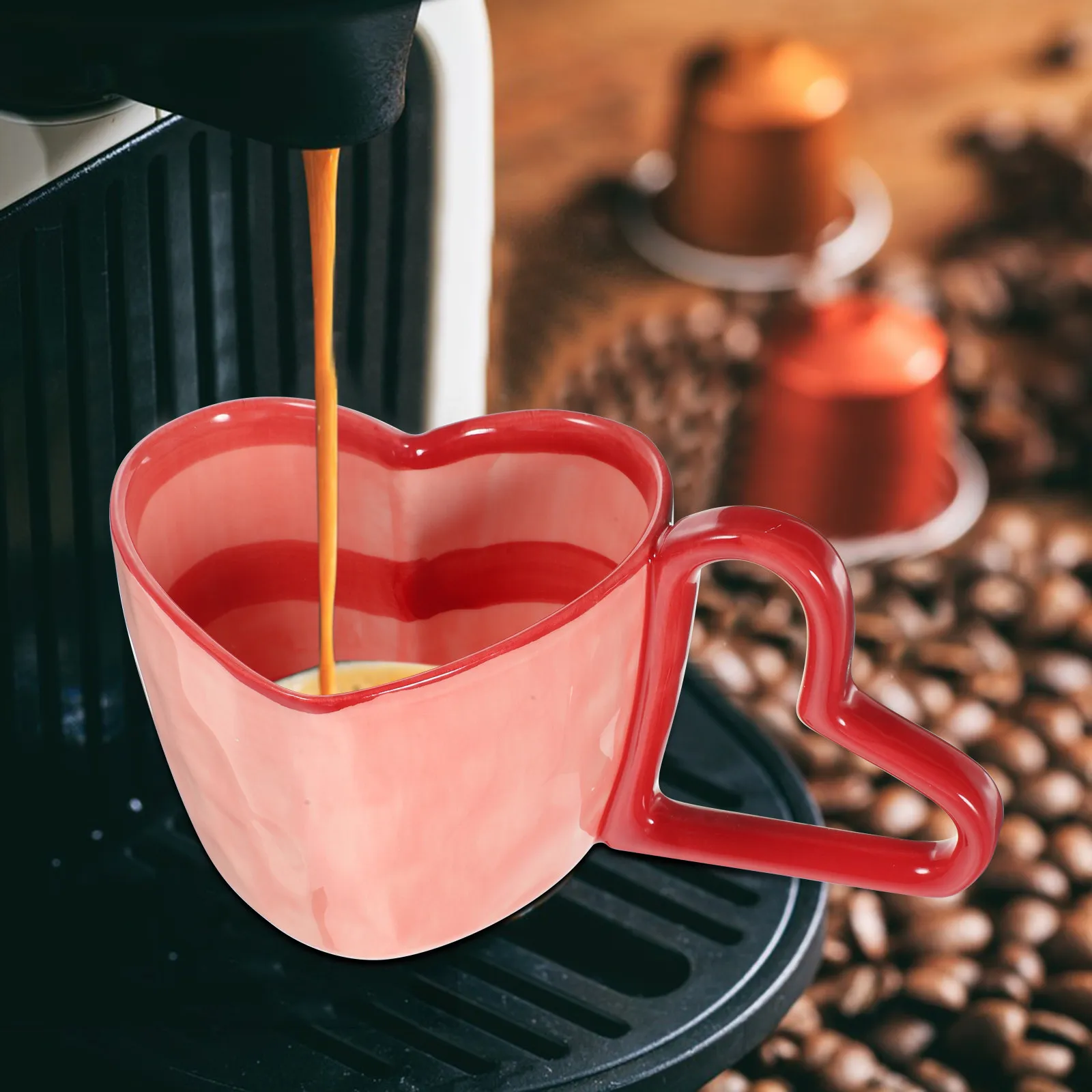 Heart Shaped Ceramic Coffee Mug Milk Cup Coffee Cup Office Tea Mug Home Use Romantic Gift Valentine's Day Present
Heart Shaped Ceramic Coffee Mug Milk Cup Coffee Cup Office Tea Mug Home Use Romantic Gift Valentine's Day Present