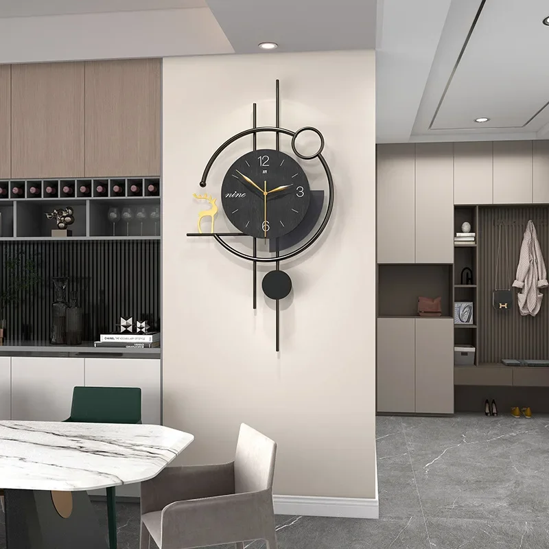 Artistic Living Room Wall Clock Modern Light Luxury High-end Home Restaurant Decoration Creative Silent Wall Clock
Artistic Living Room Wall Clock Modern Light Luxury High-end Home Restaurant Decoration Creative Silent Wall Clock
