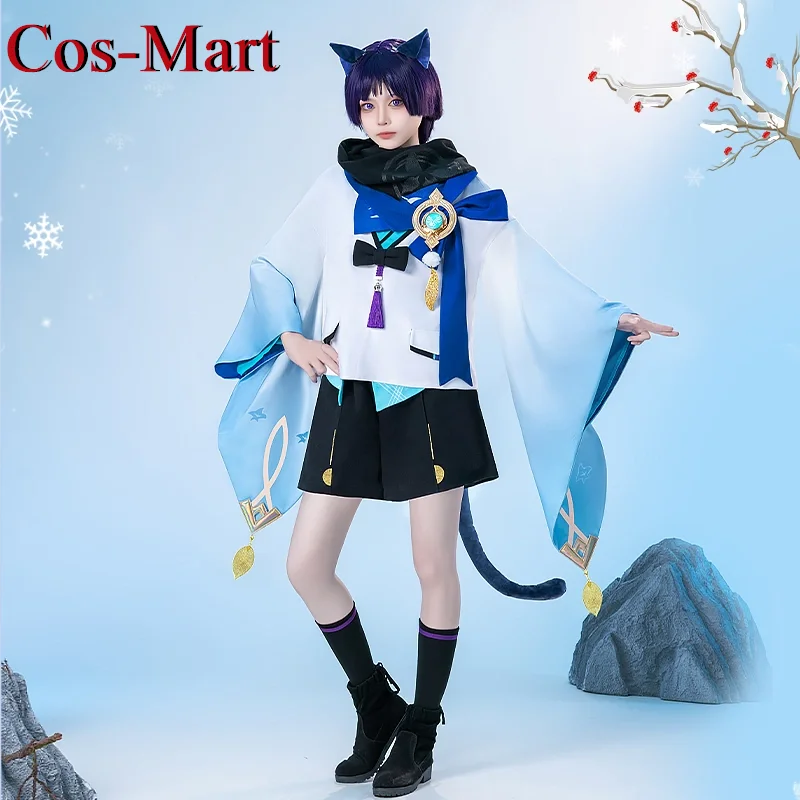 Cos-Mart Game Genshin Impact Wanderer Cosplay Costume Winter Snow Lovely Sweet Uniform Female Activity Party Role Play Clothing
Cos-Mart Game Genshin Impact Wanderer Cosplay Costume Winter Snow Lovely Sweet Uniform Female Activity Party Role Play Clothing