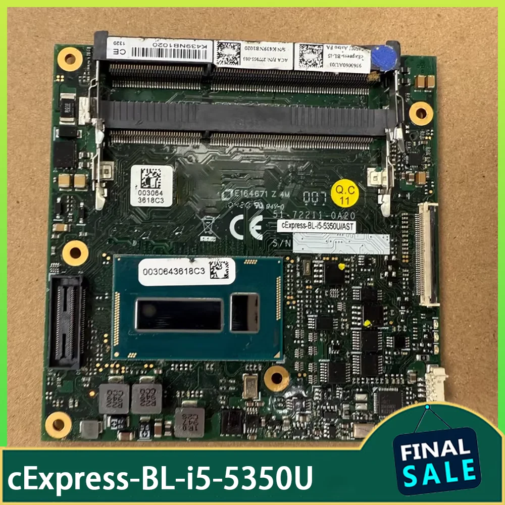 Материнская плата промышленного управления 51-72211-0A20 cExpress-BL-i5-5350U
Материнская плата промышленного управления 51-72211-0A20 cExpress-BL-i5-5350U