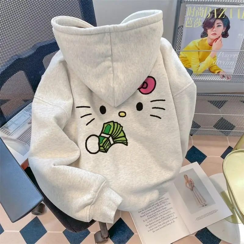Sanrio Hello Kitty women's Hoodie Pullover coat tops Unisex Couples Autumn Winter Trendy Versatile Oversized Loose Fit Stylish
Sanrio Hello Kitty women's Hoodie Pullover coat tops Unisex Couples Autumn Winter Trendy Versatile Oversized Loose Fit Stylish