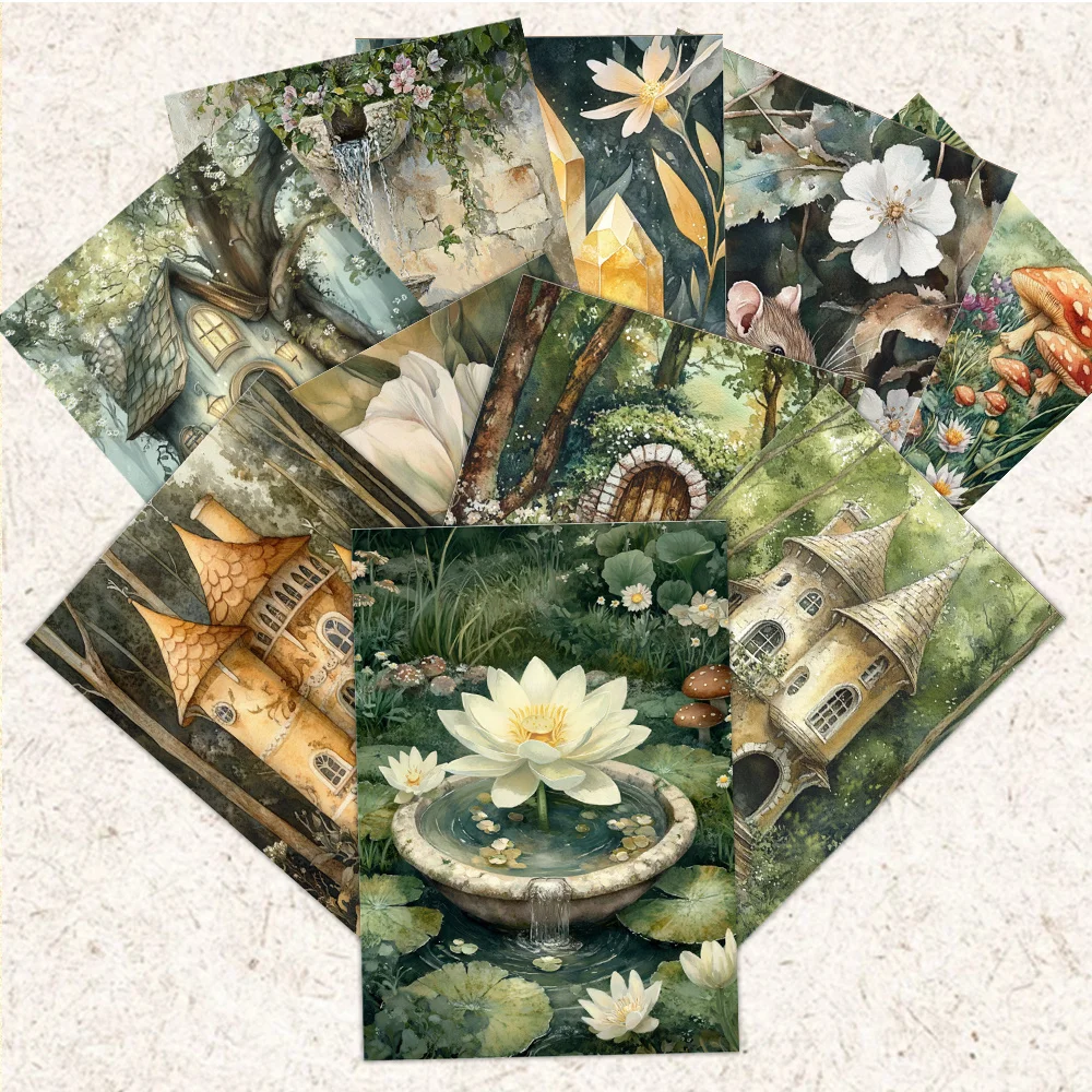 32pcs, Fairy House Postcards, decorations/greeting cards/postcards, high-precision printing, collectible and mailable
32pcs, Fairy House Postcards, decorations/greeting cards/postcards, high-precision printing, collectible and mailable
