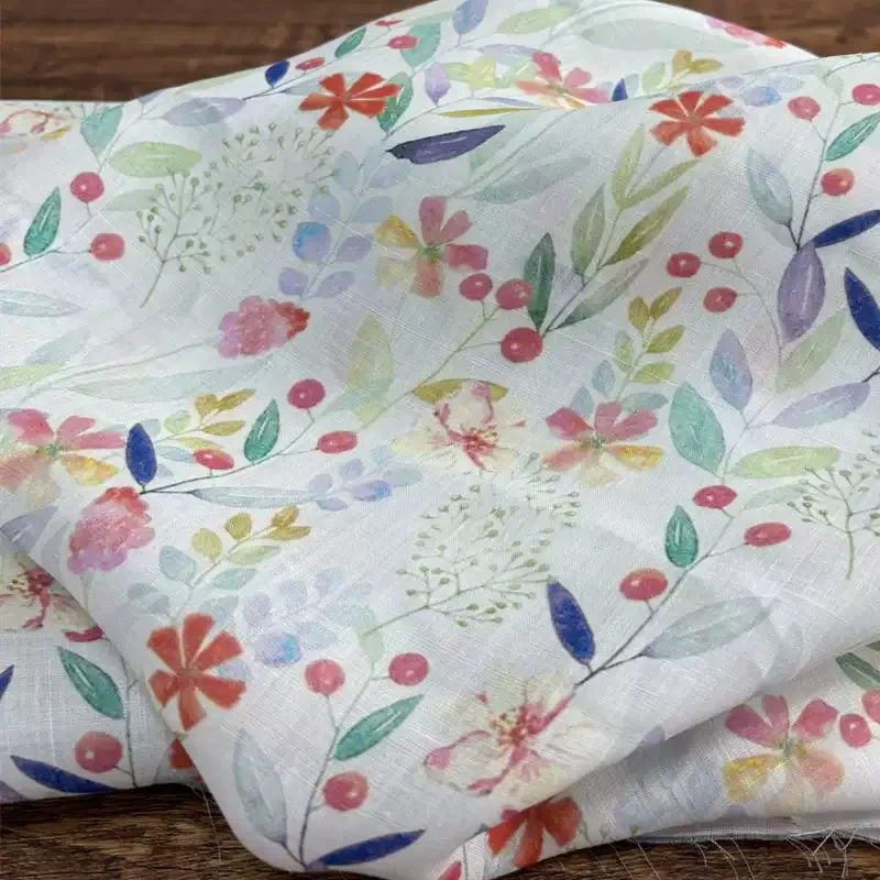 50 * 138cm 100% white printed and dyed ramie fabric, used for making women's shirts, skirts, and DIY sewing fabrics.
50 * 138cm 100% white printed and dyed ramie fabric, used for making women's shirts, skirts, and DIY sewing fabrics.