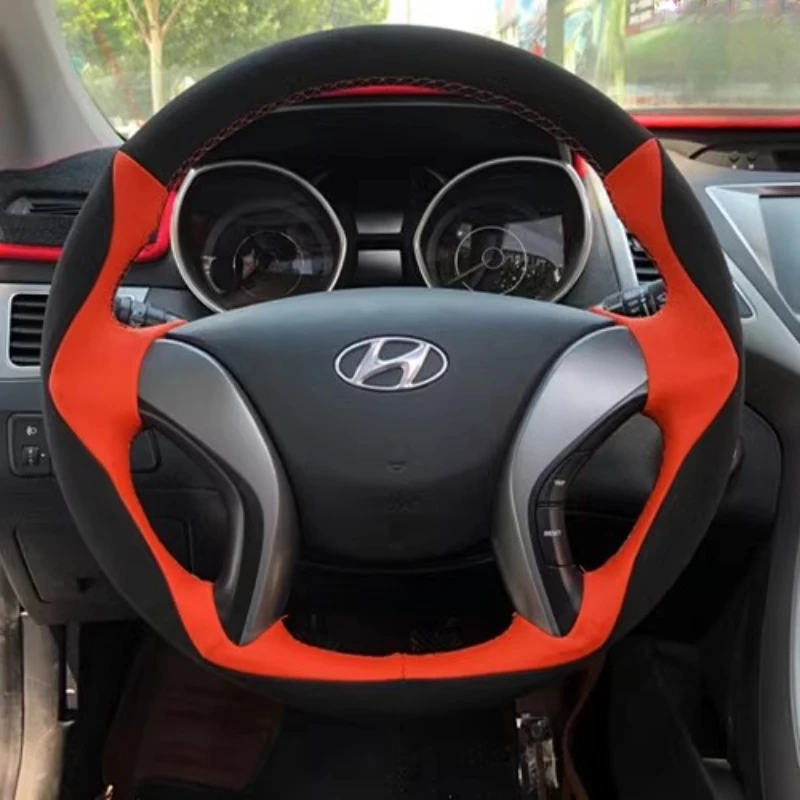 Для Hyundai Elantra Avante i30 2012-2016 ручная работа, нескользящий красный чехол из натуральной кожи, черный замшевый чехол на руль автомобиля
Для Hyundai Elantra Avante i30 2012-2016 ручная работа, нескользящий красный чехол из натуральной кожи, черный замшевый чехол на руль автомобиля