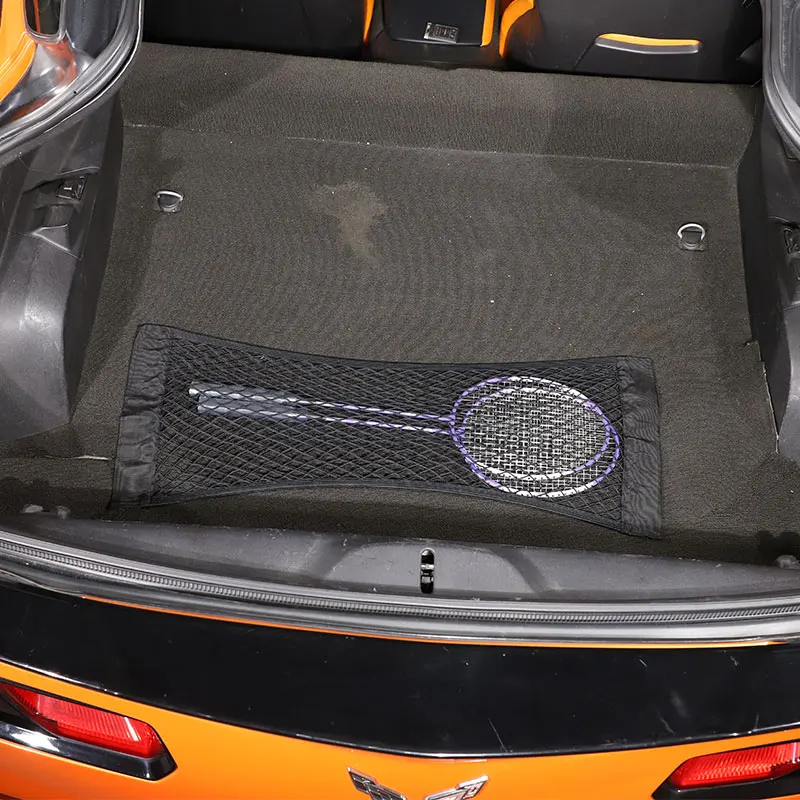 Нейлоновый черный органайзер для багажника автомобиля для Chevrolet Corvette C7 2014-2019, эластичная Сетчатая Сумка для хранения багажа, автомобильные аксессуары
Нейлоновый черный органайзер для багажника автомобиля для Chevrolet Corvette C7 2014-2019, эластичная Сетчатая Сумка для хранения багажа, автомобильные аксессуары