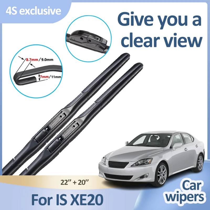 For Lexus IS 2006~2013 MK2 XE20 2007 2008 2009 2010 2011 Front Wiper Blades Windscreen Windshield Glasses Rubber Car Accessories
For Lexus IS 2006~2013 MK2 XE20 2007 2008 2009 2010 2011 Front Wiper Blades Windscreen Windshield Glasses Rubber Car Accessories