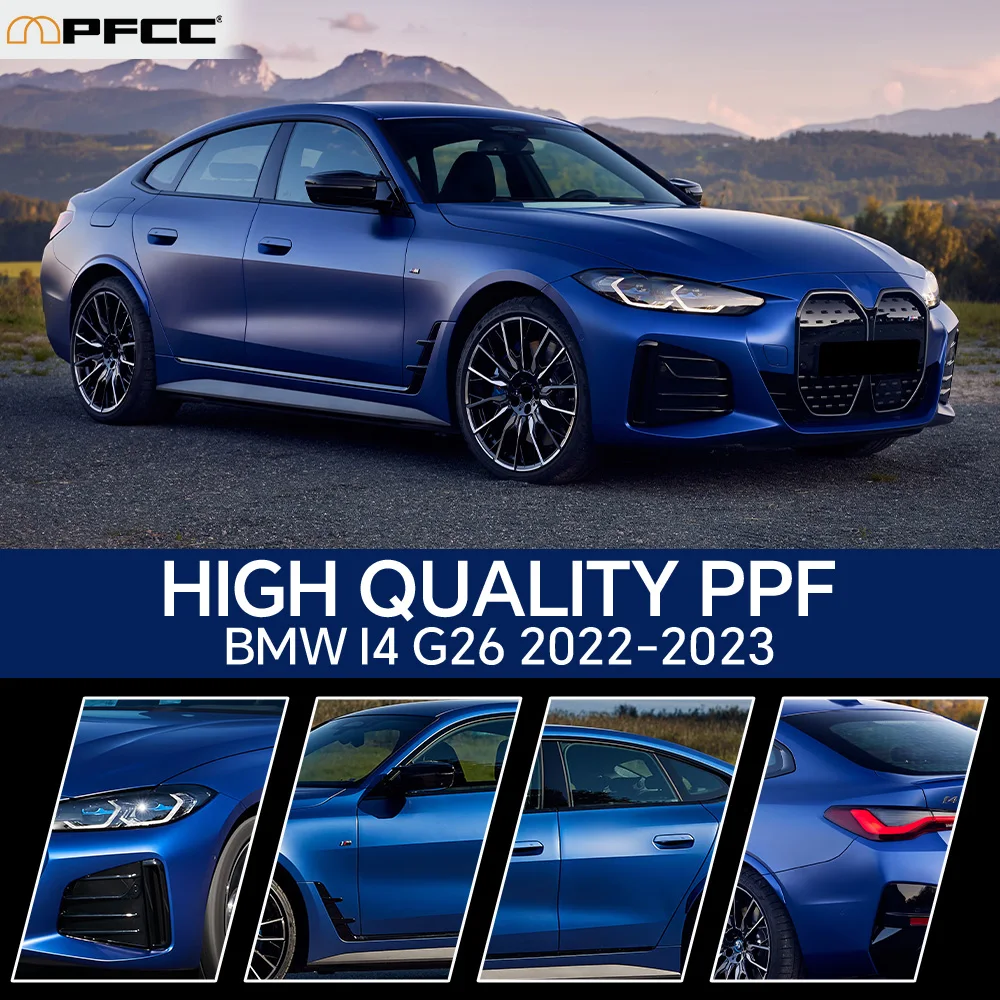 PPF For BMW I4 G26 2022 2023 8.5Mil TPU Paint Protection Film Pre-cut PPF Bra Car Body Bumper Clear Anti-scratch Resistant Cover
PPF For BMW I4 G26 2022 2023 8.5Mil TPU Paint Protection Film Pre-cut PPF Bra Car Body Bumper Clear Anti-scratch Resistant Cover